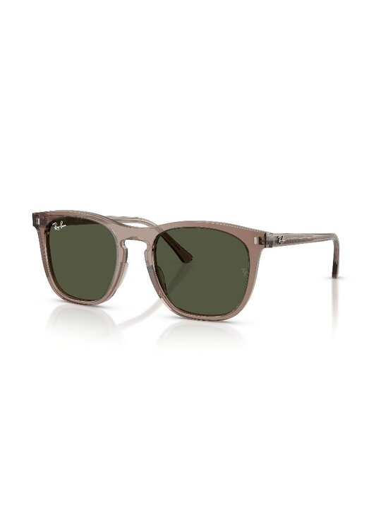 New Ray-Ban Unisex Sunglasses Brown Green Lens Acetate Frame Ray Ban RB2210 53